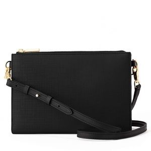 Dagne Dover black wristlet, wallet and crossbody bag all in one!